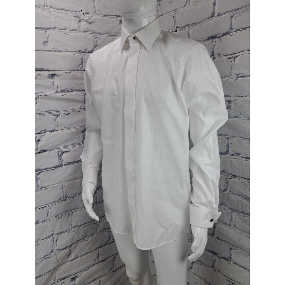 NEW Eton Men's Contemporary Luxury Dress Shirt Pure White Formal Size 42 - 16.5" - Picture 6 of 12